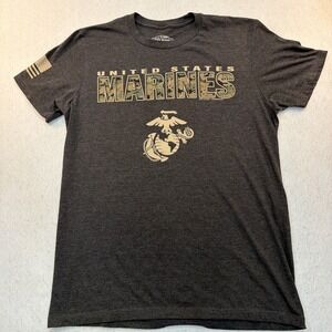 7.62 design Battlespace Men's US Marines Short Sleeve Crew Neck T-Shirt Gray Med
